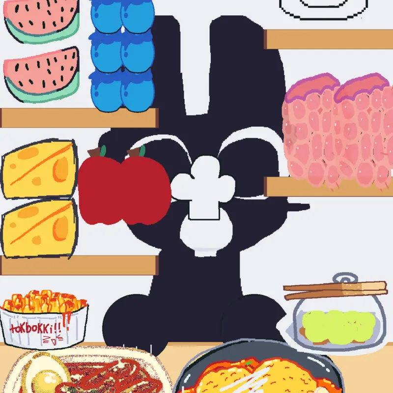 what omg he is eating fruit🤯 by @P0CH0_C4T