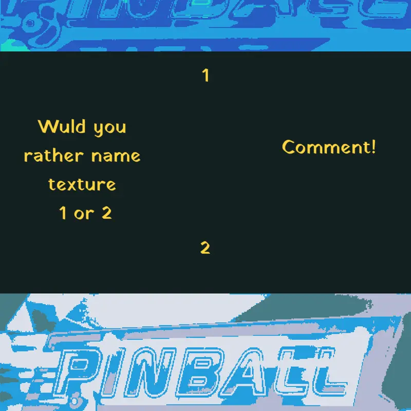 What is better for my game title? 1 or 2 by @playeh