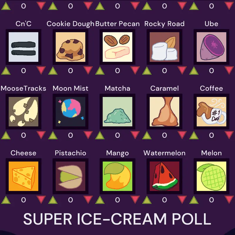 SUPER ICE-CREAM POLL by @BluinSpain