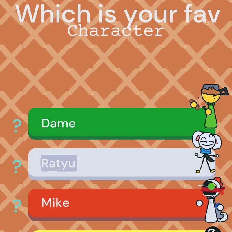A menu to vote who best by @Mr-Ripoff