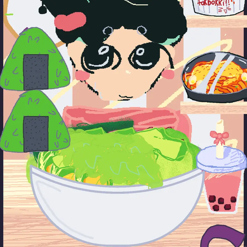 Green mukbang (smooth) by @Its_gillit_kiddie