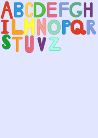 Italian alphabet magnetic