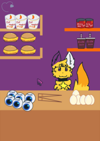 Mukbang (credits to @manu_fox_chan)