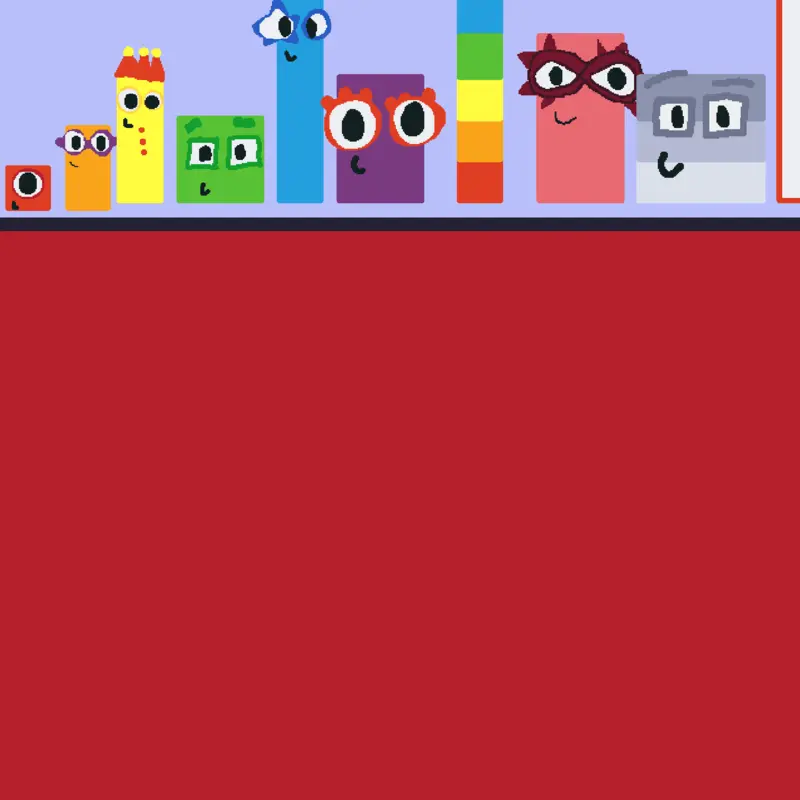 Numberblocks 1 to 50 by @asherplayscastle