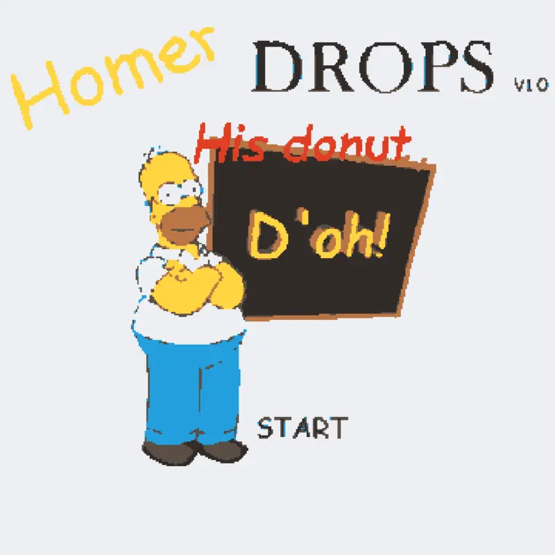 Homer Drops His Donut (Do'h) by @Mrbunbun