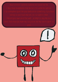 How to voice like crazy red cube.
