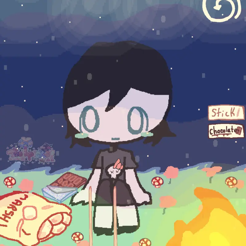 My oc!-#asmr #mukbang #cute #food #choco by @undertalefan1