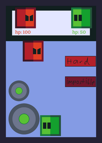 fight a boss red cube