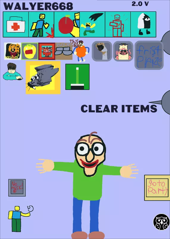 Lazy baldi ragdoll by @tickle