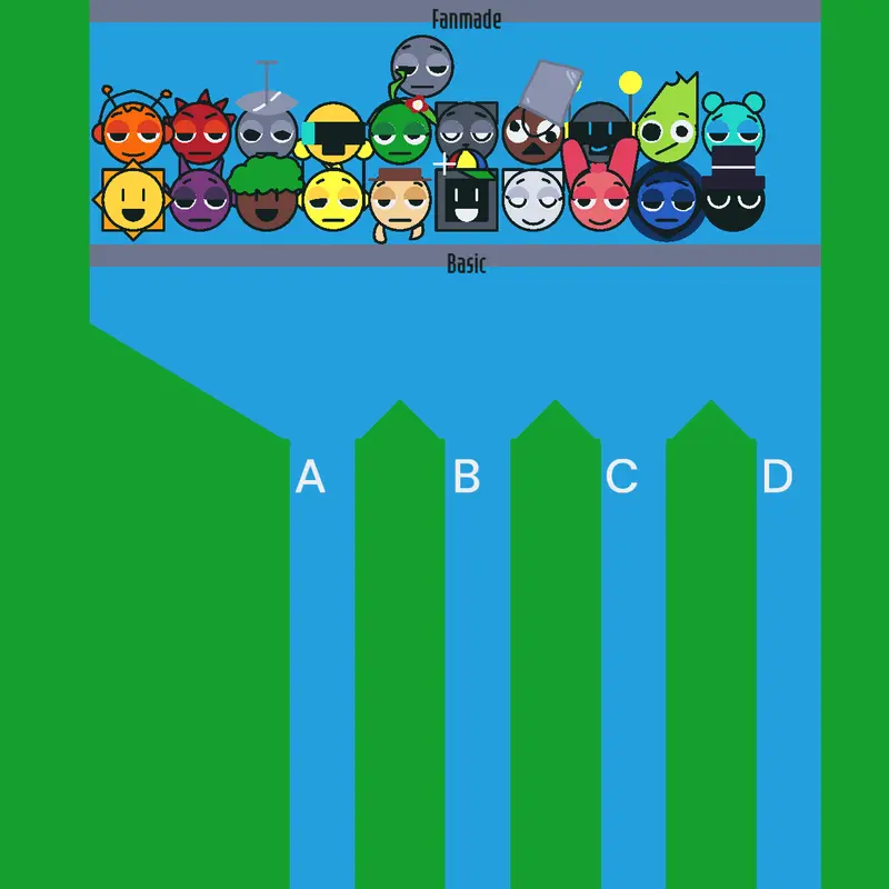 Sprunki marble race but actualy good by @the_antagonist_gamer_alt