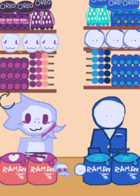 eat with Ollie and Picklepots :3