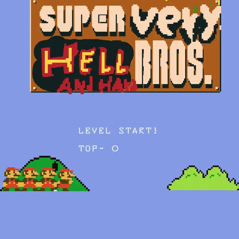 SUPER HELL MARIO VERY HAR4RRRRDDD by @linkobike