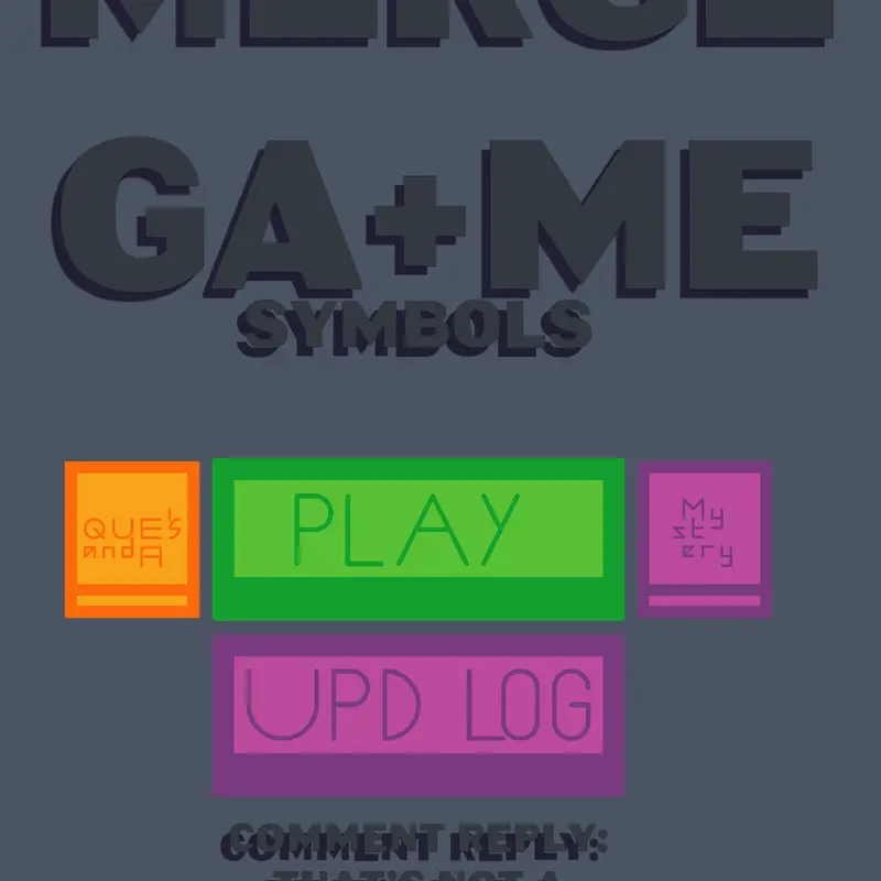 Merge Ga+me [Letters&Symbols] by @Eldar2015