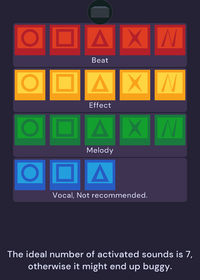 Musical game: choose your cube and make some...