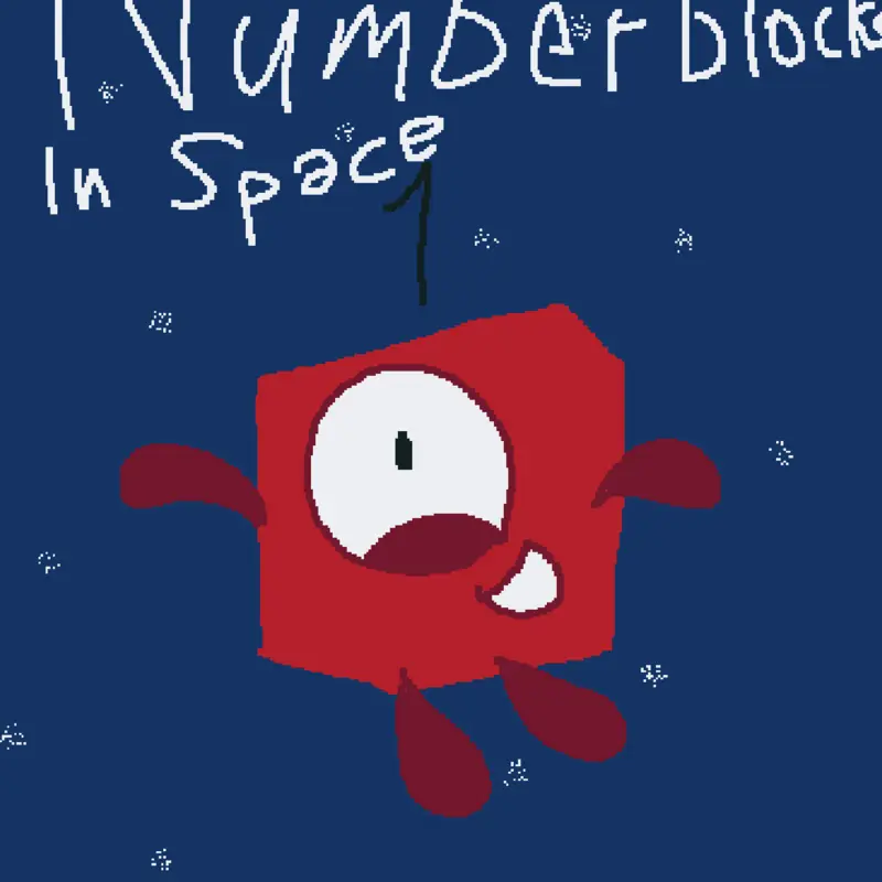 Numberblocks in Space by @VoiceFour