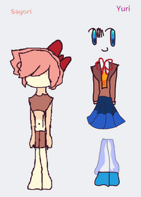 My ddlc dress up game yay