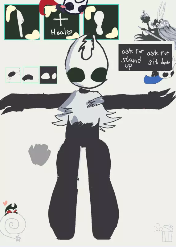 Hollow knight, pure vessel by @Muichiro_tokito_ds