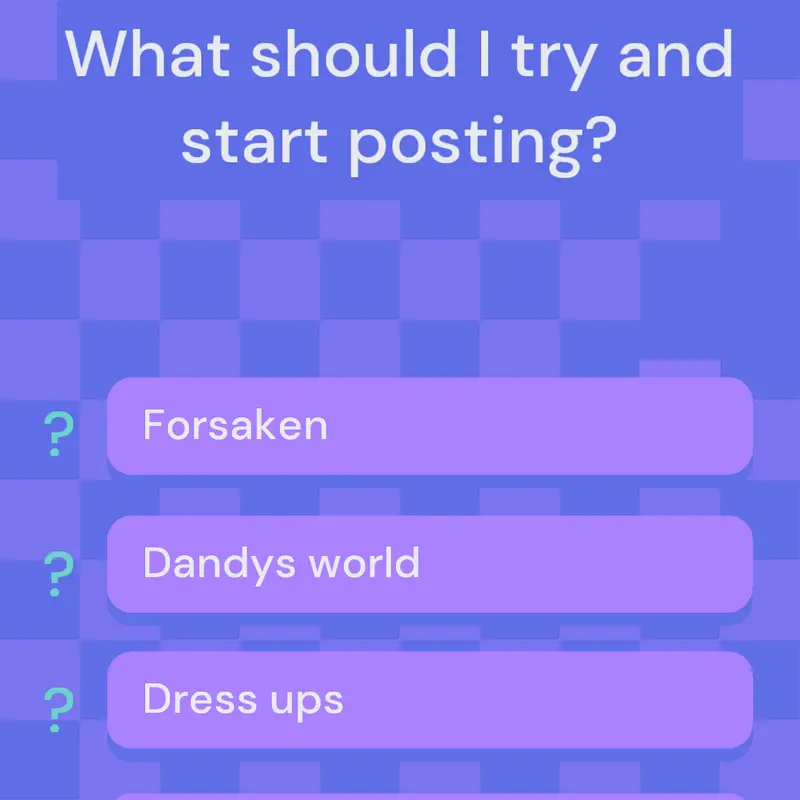 What should I start posting? I'm New btw by @The_s1llyVan1lly