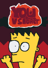 You vs homer [roblox] Hide something before...