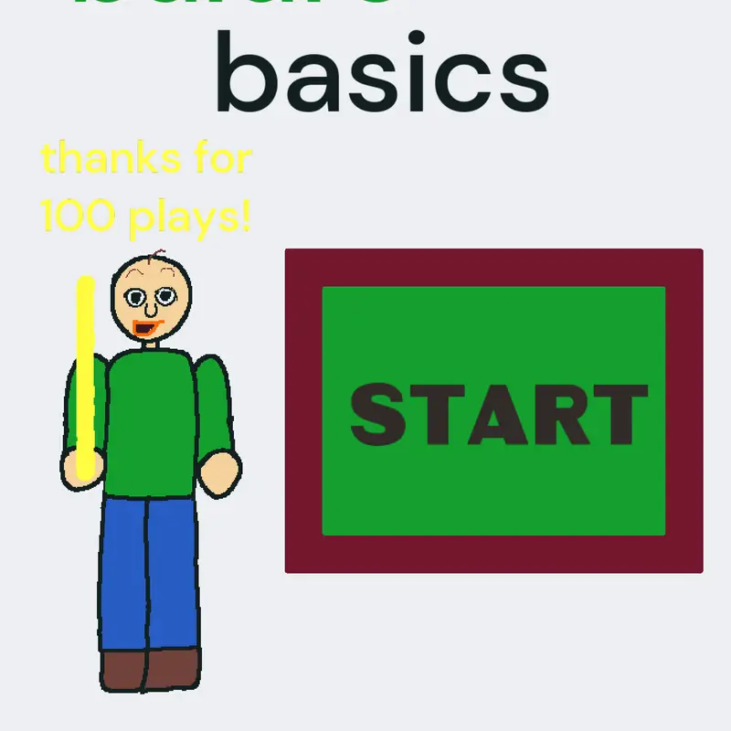 baldi's basics normal by @itchzi