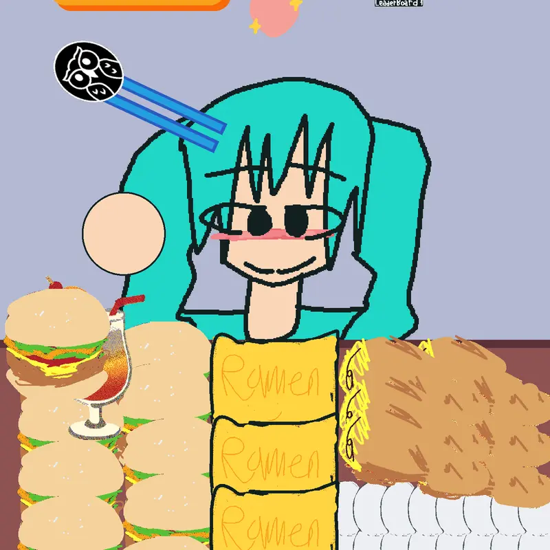 Mukbang miku by @Mukbang--rumi