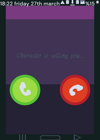 character is calling you
