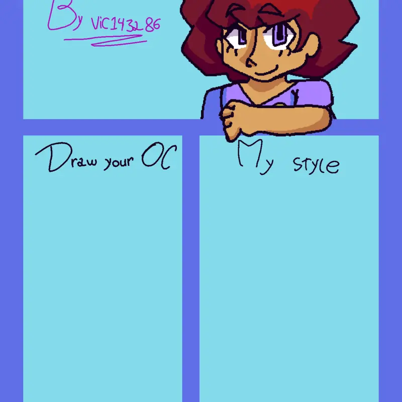Drawing y'all's OCs! by @vic143286