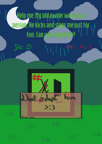 Take care of green cube!