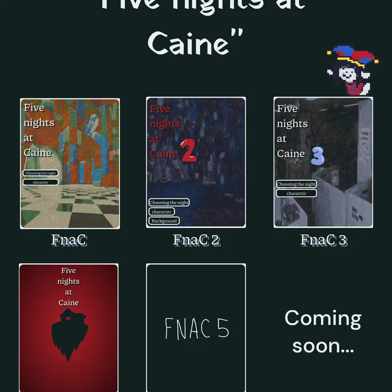 Five nights at Caine all parts by @Temmie12