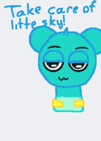 Take care of little baby sky!