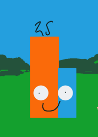 Number blocks triangular 25 squared-Godzillo...
