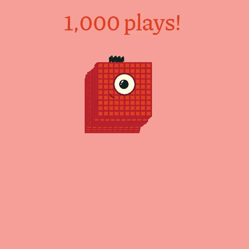 Thx for 1k plays! by @NumberblockArkhim90