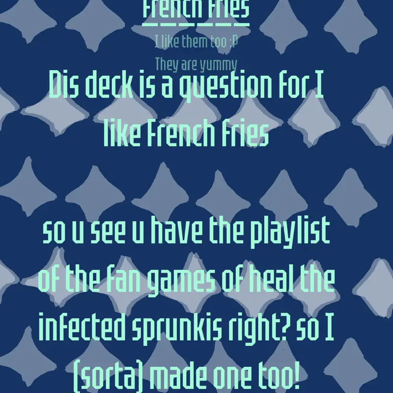 A question for I like French fries! by @leonardo9