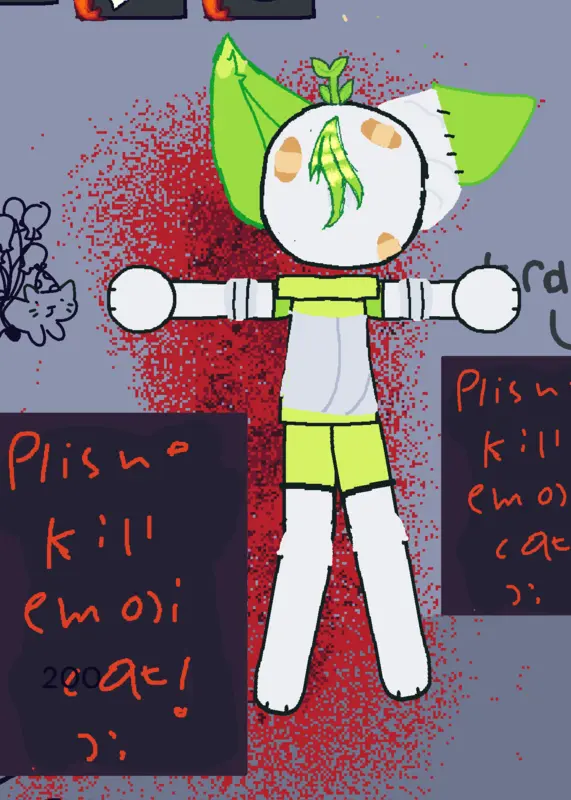 Guyss pls dont kill emojicat ): by @kelara