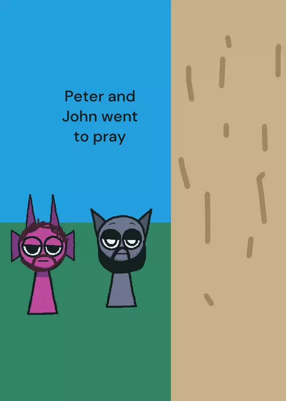 Peter heals a lame man by @Simon___playz__Alt