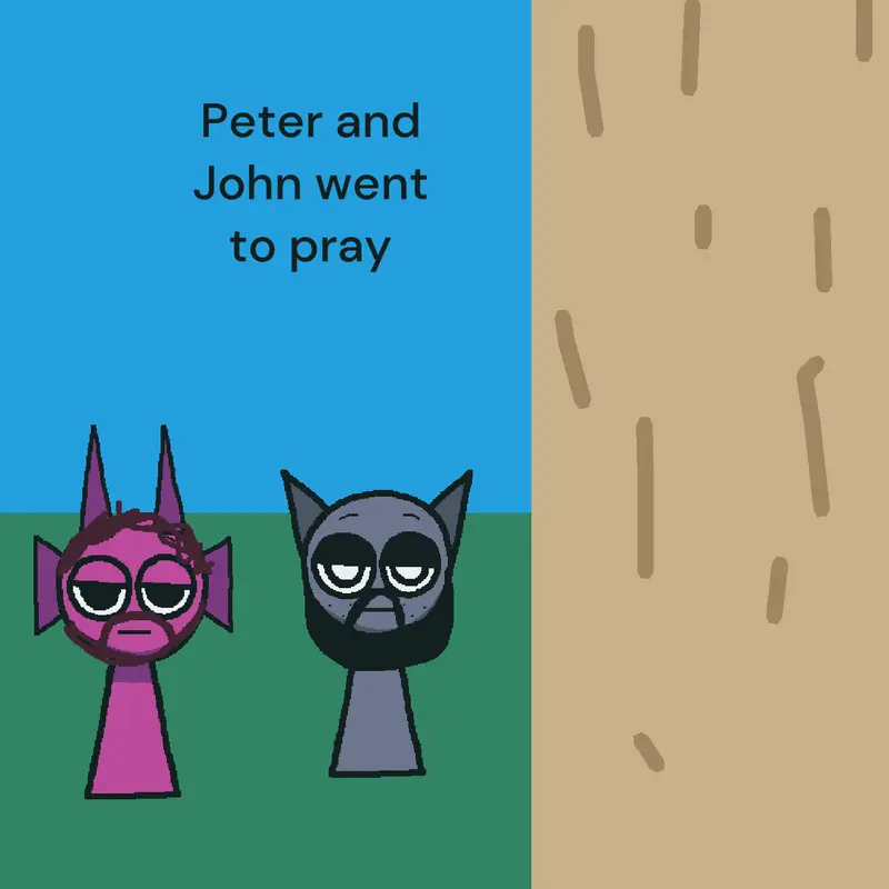 Peter heals a lame man by @Simon___playz__Alt