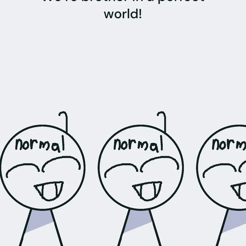 We are all brothers in a perfect world by @oliggf