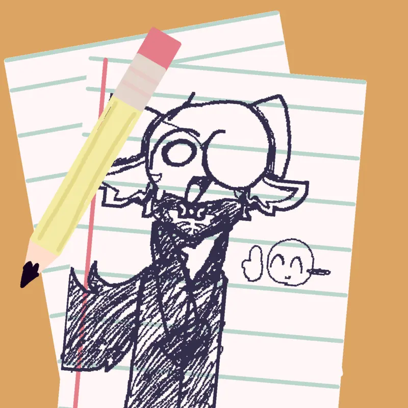 !Dandy world's oc drawing! by @gaming_with_crystal