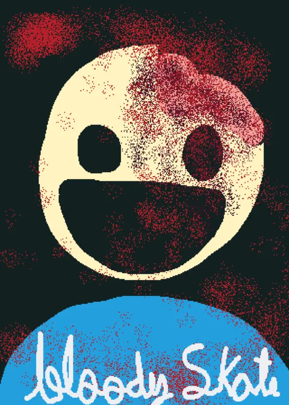 Bloody skateboard B-) 🩸 by @chikenpro