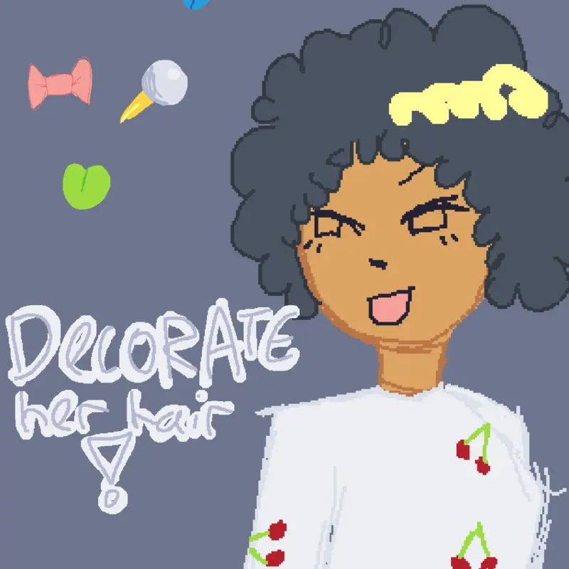 Decorate her hair! by @Olive_Creatz