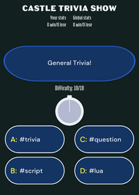 Trivia Show in Castle