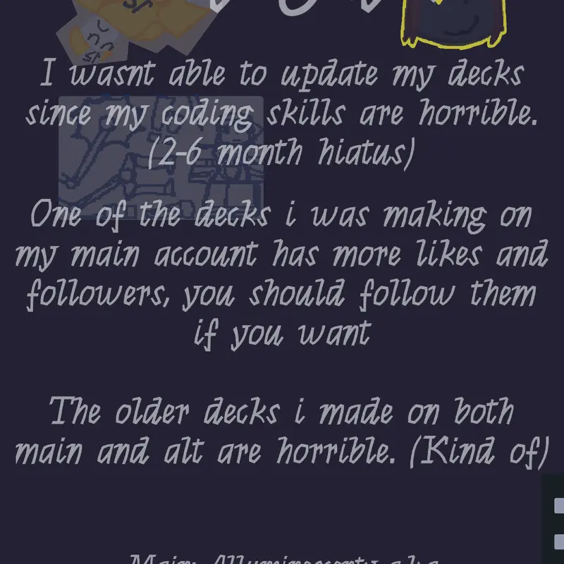 Issues i had with my main and alt by @st4r_Icosotophic