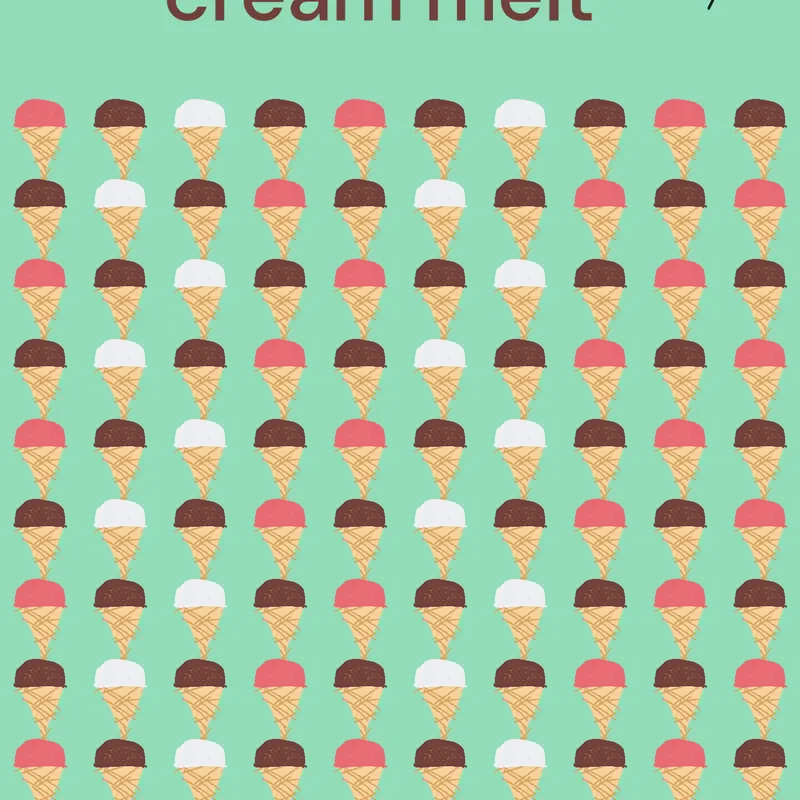 Melting ice cream by @food123_goodies