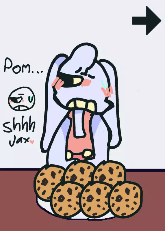 Eating something that is evil by @caine-love
