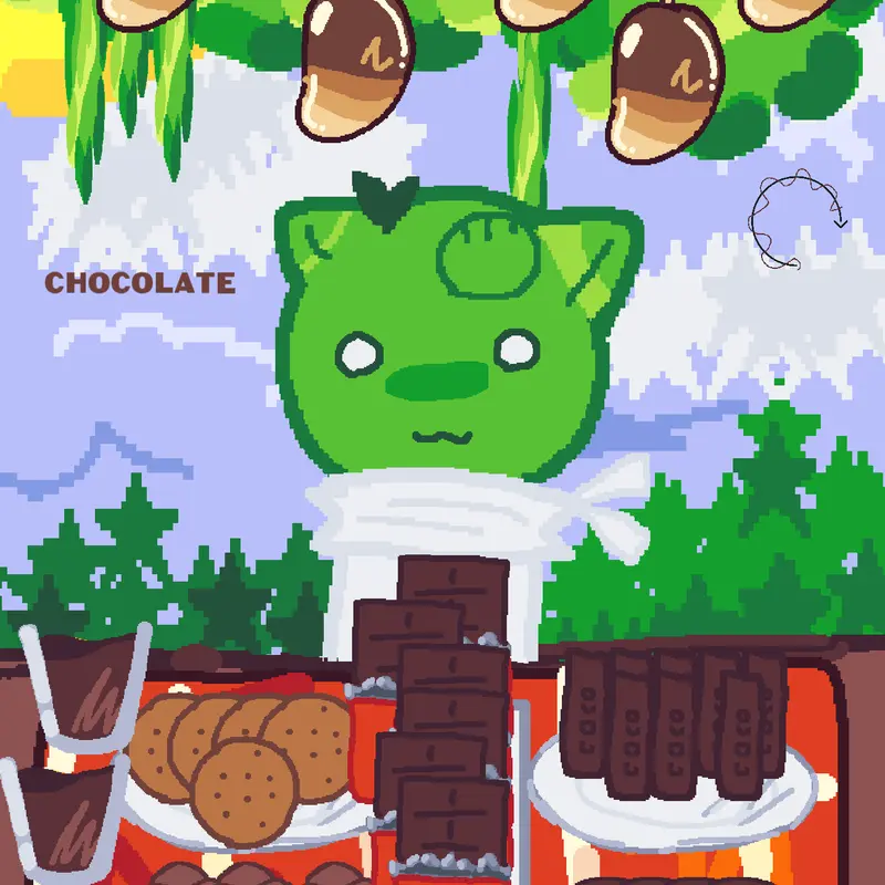 chocolate mukbang ! by @mintylucky