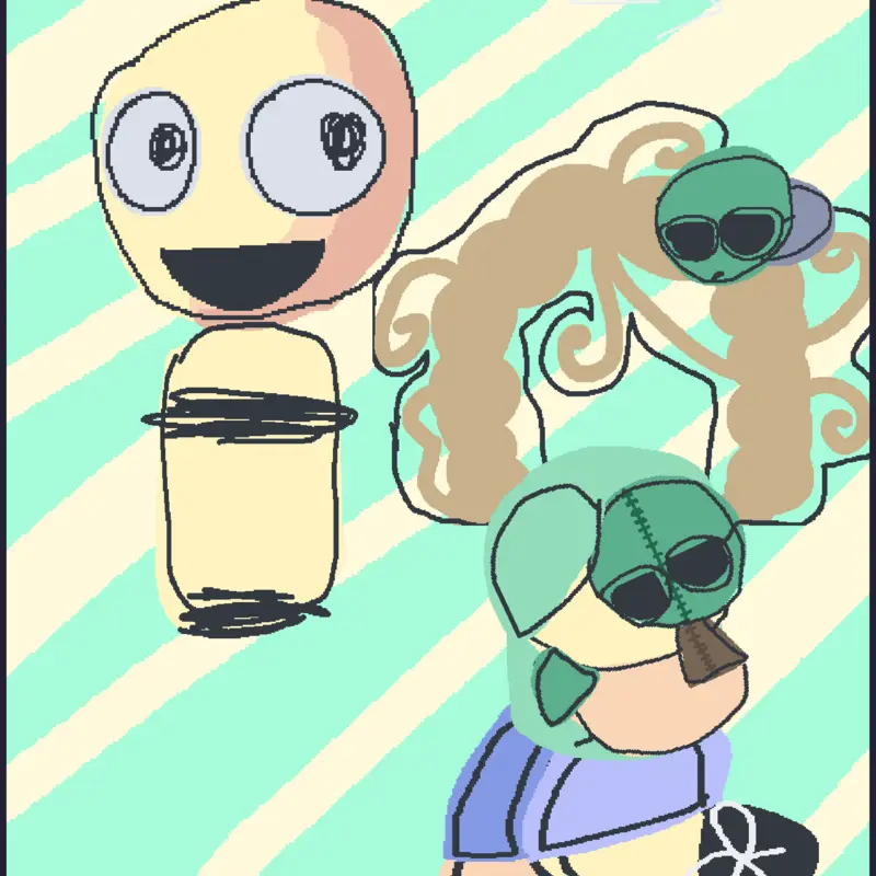 AGATHA AND ZOMBX by @uplairslikesturtles