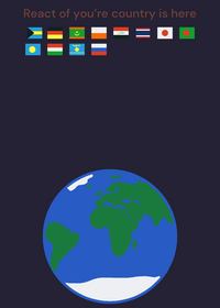 React if you’re country is here #