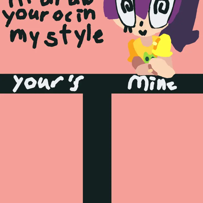 I'll draw your oc!#imbored#fandom by @cloudss