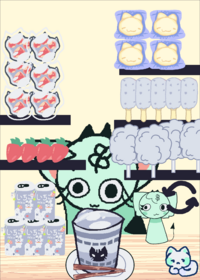 Mukbang with my character!!!!!!