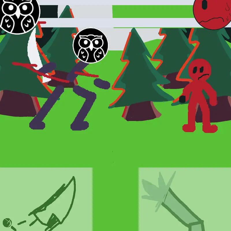 Fighting by @sillyexpunged